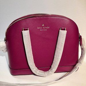 Kate Spade medium dome satchel handbag, saffiano leather K6177